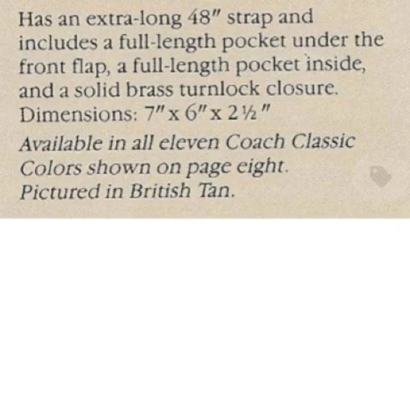 Vintage Coach Mini Bag in BLACK with brass hardware - Picture 10 of 10